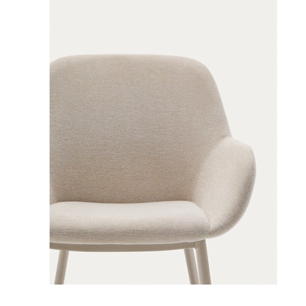 Krem podstavljena blagovaonska stolica Konna – Kave Home-image-1