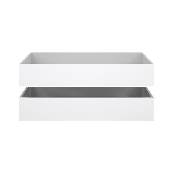 Bijele ladice za ispod kreveta u setu 2 kom Naia – Tvilum-image-2