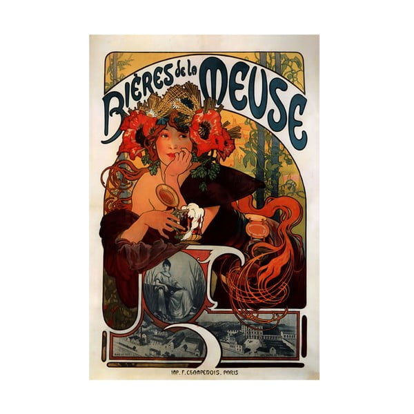 Slika Bieres de la Meuse Alfonsa Muche, 60x90 cm