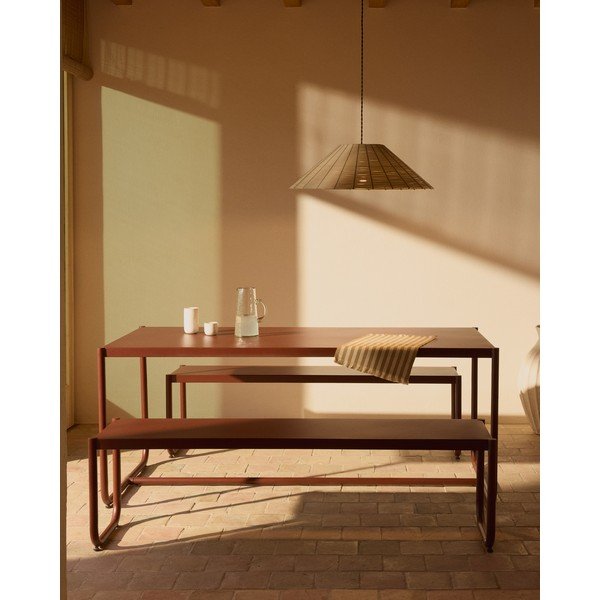 Bež sjenilo od umjetnog ratana ø 70 cm Saranella – Kave Home-image-1