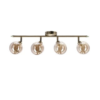 Stropna svjetiljka u brončanoj boji sa staklenim sjenilom ø 10 cm Rodia – Candellux Lighting