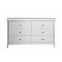 Bijela niska komoda od masivnog bora 130x80 cm Berna – Marckeric