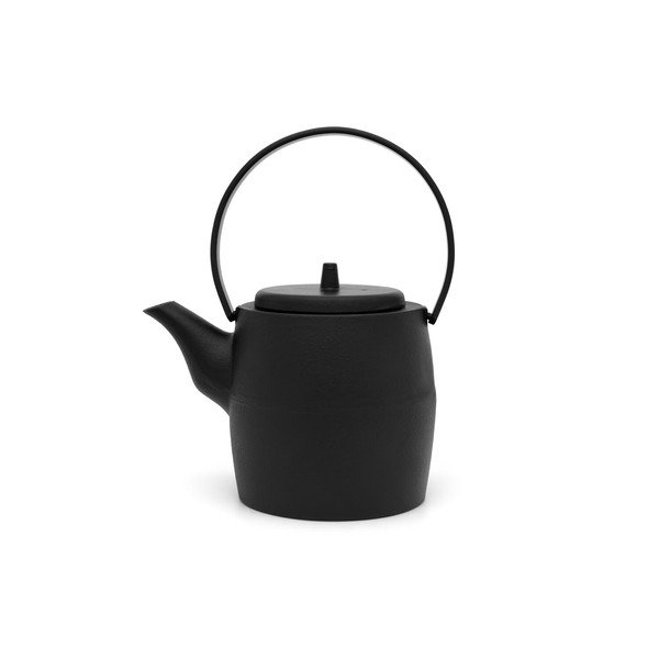 Crni čajnik od lijevanog željeza s cjedilom 1,2 l Kobe – Bredemeijer