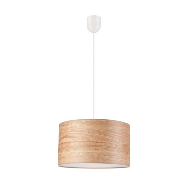 Viseća svjetiljka u prirodnoj boji s tekstilnim sjenilom ø 35 cm Print – LAMKUR