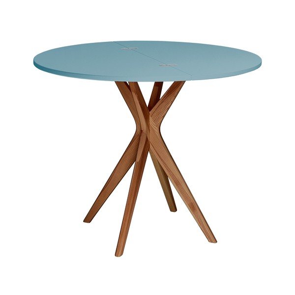 Okrugli proširiv blagovaonski stol 45x90 cm Jubi – Ragaba-image-2