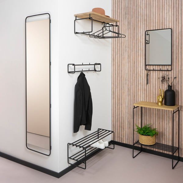 Crni metalni ormarić za cipele Clint – Spinder Design-image-2