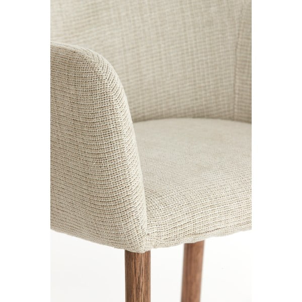 Bež podstavljene blagovaonske stolice u setu s naslonima za ruke 2 kom Blaine – Light & Living-image-1