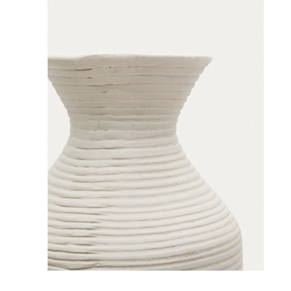 Krem ručno izrađena/visoka vaza (visina 72 cm) Pria – Kave Home-image-2