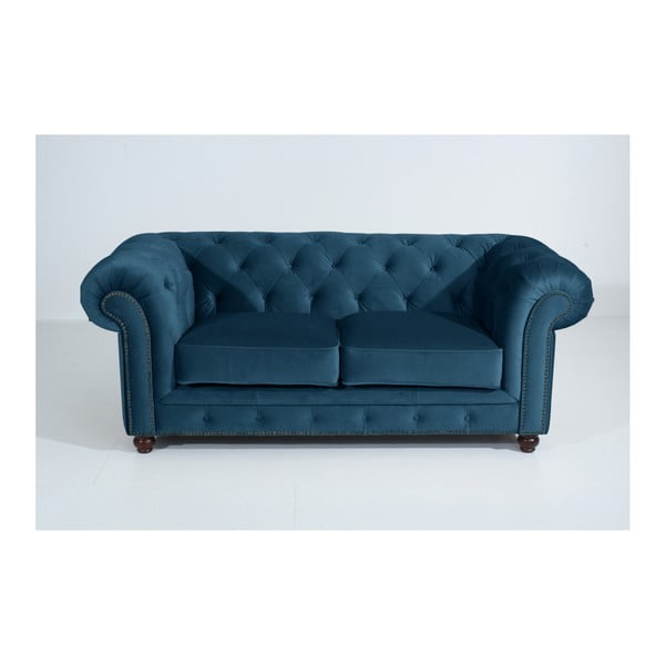 Plava sofa Max Winzer Orleans Velvet, 196 cm