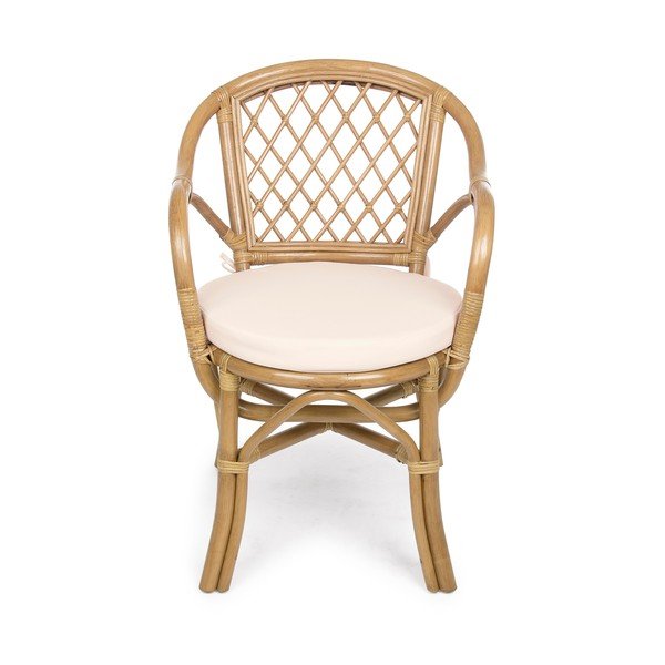 Vrtna stolica od masivnog drveta/od ratana u prirodnoj boji Athina – Bizzotto-image-2