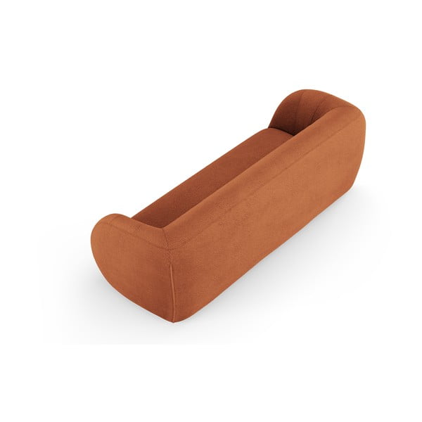 Narančasta sofa od bouclé tkanine 230 cm Essen – Cosmopolitan Design-image-3