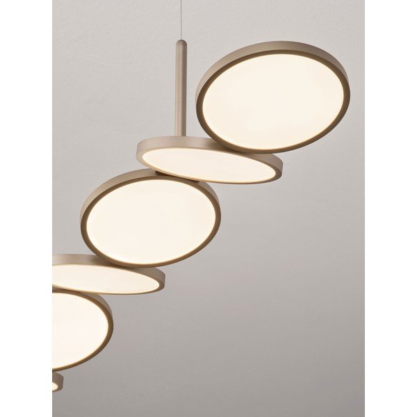 LED viseća svjetiljka aluminijska s mogućnosti zatamnjivanja mat zlatna Vea – Nova Luce-image-3