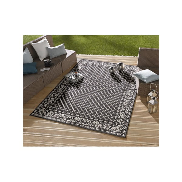 Crno-krem vanjski tepih NORTHRUGS Royal, 160 x 230 cm-image-4