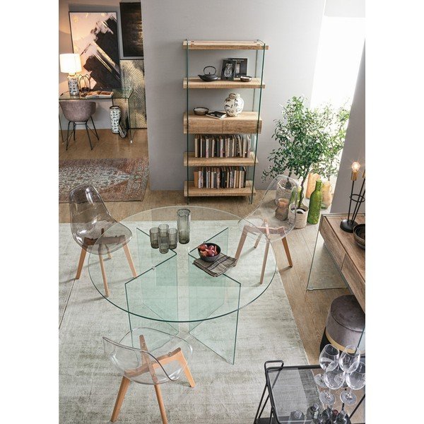 Stakleni okrugao blagovaonski stol ø 130 cm Iride – Bizzotto-image-2