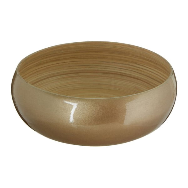Zdjela od bambusa zlatne boje Premier Housewares, ⌀ 30 cm
