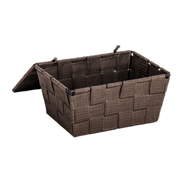 Smeđa košara s poklopcem Wenko Adria, 14 x 19 cm-image-1