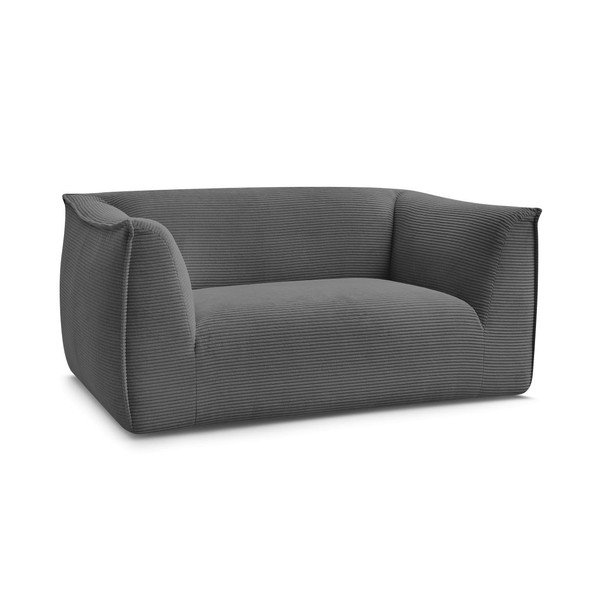 Tamno siva sofa od samta 170 cm Giorgia – Bobochic Paris-image-2