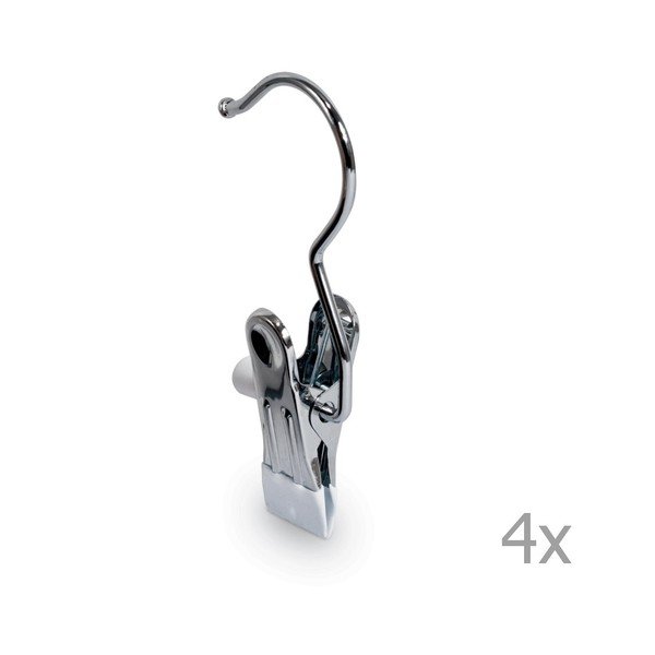 Set s 4 vješalice sa štipaljkom Domopak Hooks-image-1