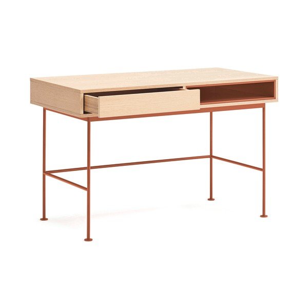 Radni stol s pločom stola u dekoru hrasta 60x120 cm Yoko – Teulat-image-3