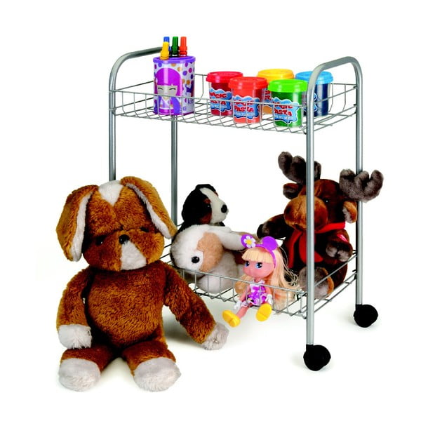 Mobilna polica na dvije razine Metaltex Greg, dužina 41 cm-image-4