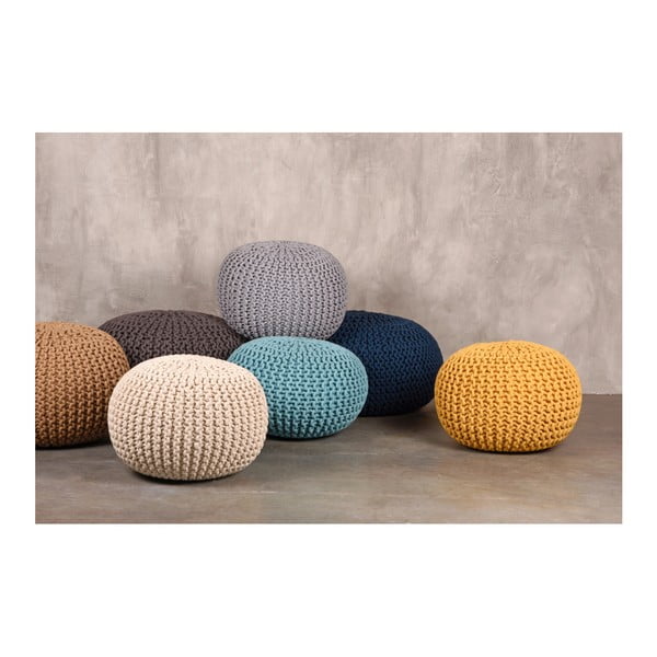 Krem pleteni tabure LABEL51 Knitted XL-image-2