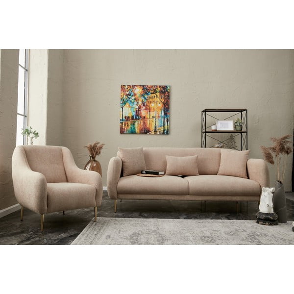 Bež sklopiva sofa 210 cm Simena – Balcab Home-image-4