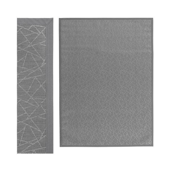 Svijetlo sivi tepih od PVC-a 180x250 cm Geo Silver – Casa Selección-image-1