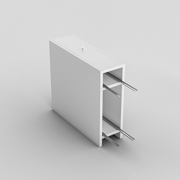 Bijela kupaonska ladica Garetto Calencia Bijela-image-4