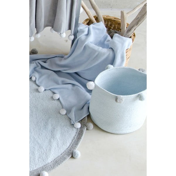 Svijetlo plava tekstilna dječja kutija za pohranu ø 30x30 cm Bubbly – Lorena Canals-image-1