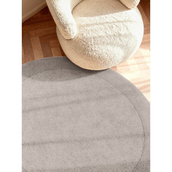 Sivi ručno rađen okrugao tepih od mješavine vune ø 200 cm Kivi – Villeroy&Boch-image-2