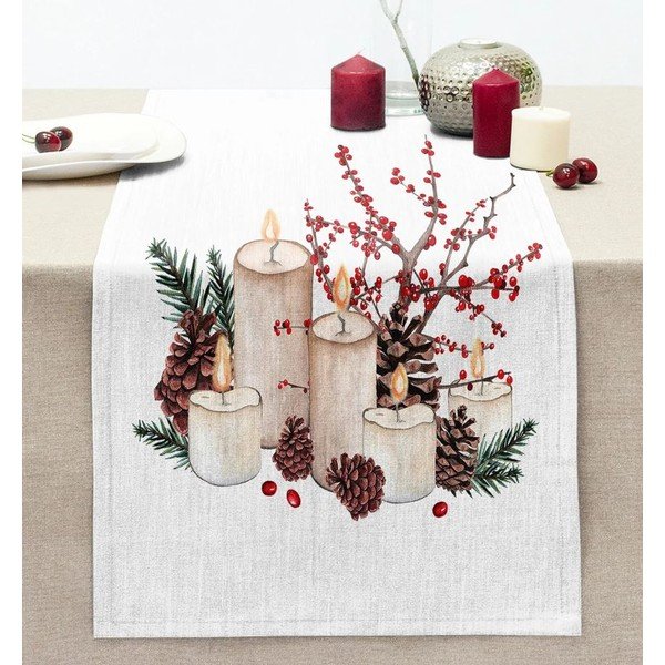 Nadstolnjak s božićnim motivom 45x140 cm Merry Christmas – Mila Home