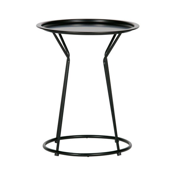 Crni metalni stolić WOOOD Yana, ⌀ 41 cm-image-1