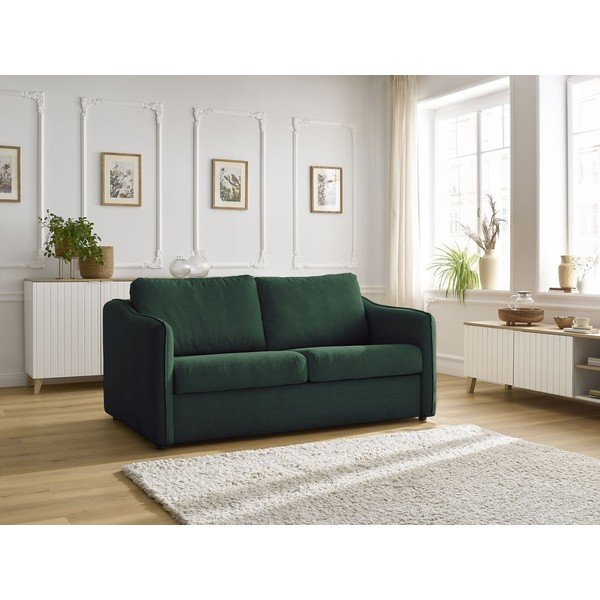 Zelena sofa za spavanje/sklopiva 178 cm Lenny – Bobochic Paris-image-1