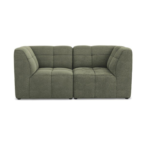 Zelena sofa od bouclé tkanine 180 cm Aloha – Makamii