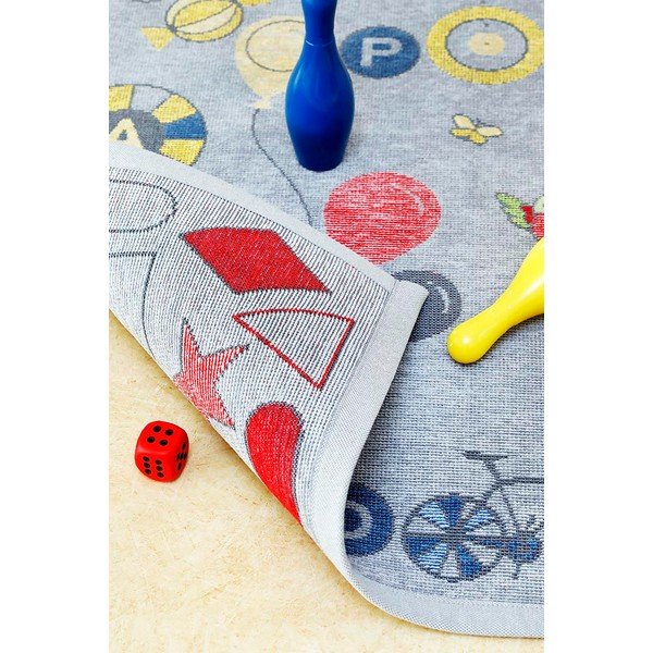 Sivi dvostrani dječji tepih Narma Tähemaa, 160 x 230 cm-image-4