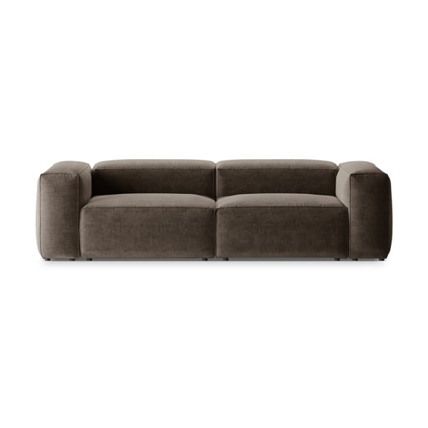 Smeđa sofa 264 cm Bergamo – Cosmopolitan Design