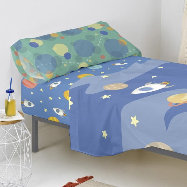 Dječja pamučna plahta happynois astronaut, 200 x 90 cm-image-4