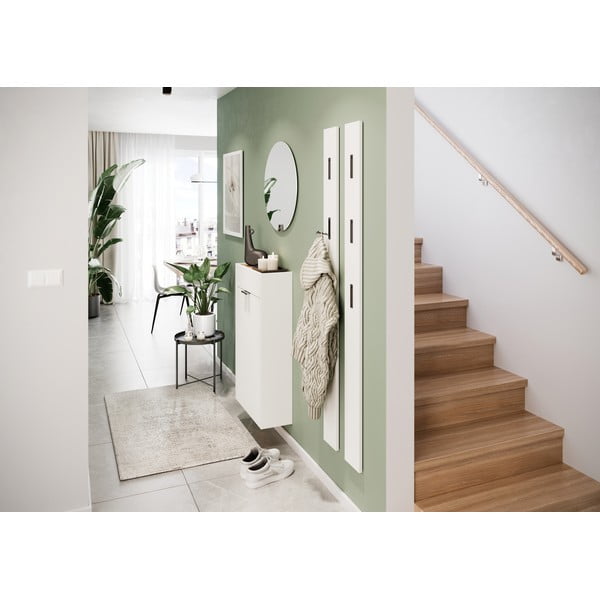 Bijeli ormarić u dekoru hrasta 56x97x22 cm Ameca – Germania-image-1