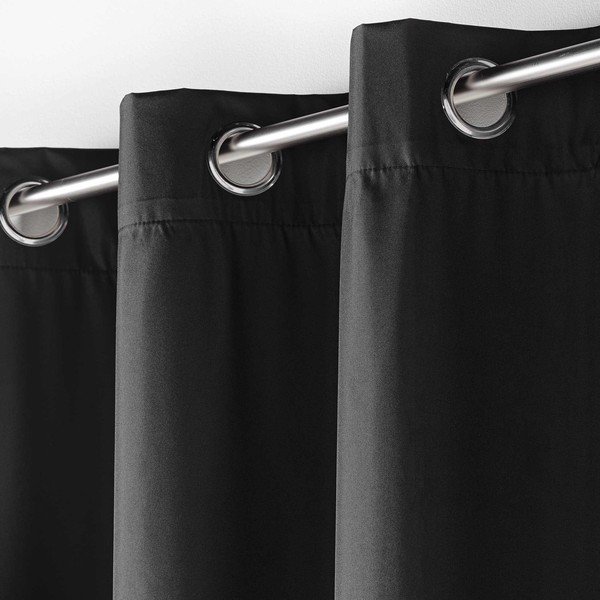 Crna termo izolacijska zavjesa 140x260 cm Icemount – douceur d'intérieur-image-2