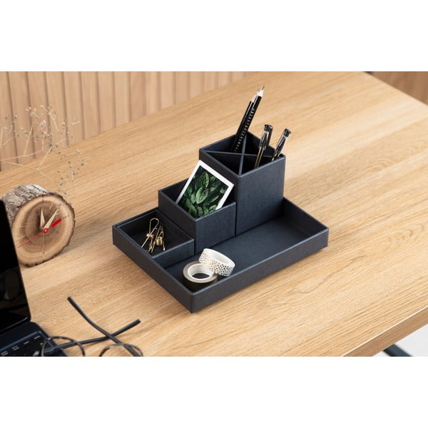 Tamno sivi 4-dijelni stolni organizator Bigso Box of Sweden Lena-image-3