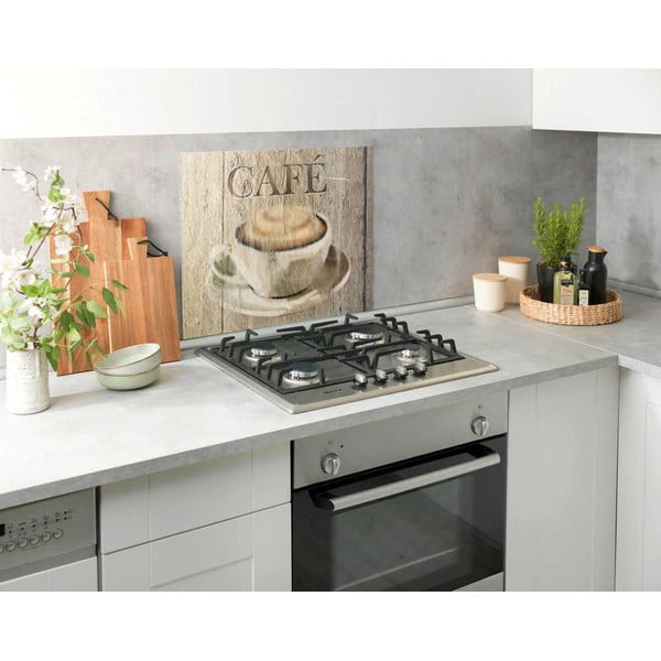 Staklena zaštita iza štednjaka Wenkoo Café 60 x 50 cm-image-3