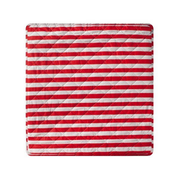 Prošiveni prekrivač na crveno-bijele pruge Stripes, 160 x 230 cm-image-2