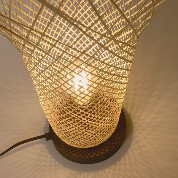 Stolna lampa od bambusa u prirodnoj boji sa sjenilom od bambusa (visina 50 cm) Citalli - Kave Home-image-4