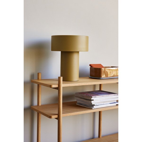 Kaki zelena stolna lampa (visina 37 cm) Aki – Hübsch-image-1