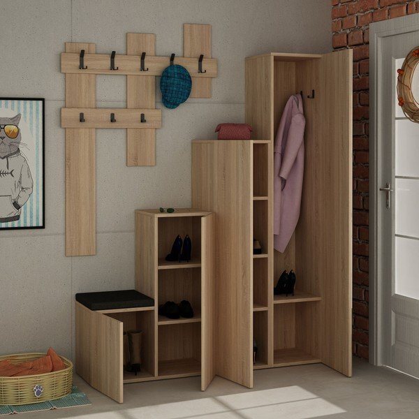 Homitis Up Sonomo ormarić i set zidnih vješalica-image-3