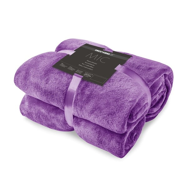 Ljubičasta deka od mikrovlakana DecoKing Mic Nina, 70 x 150 cm-image-4