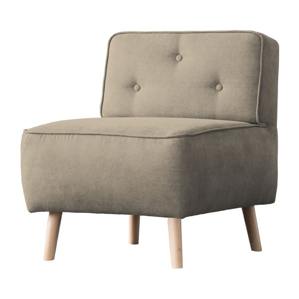 Sivo-smeđa fotelja Kooko Home Lounge