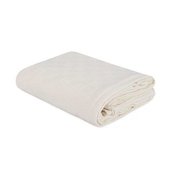 Lagani pamučni prekrivač Pique Cream, 200 x 240 cm-image-1