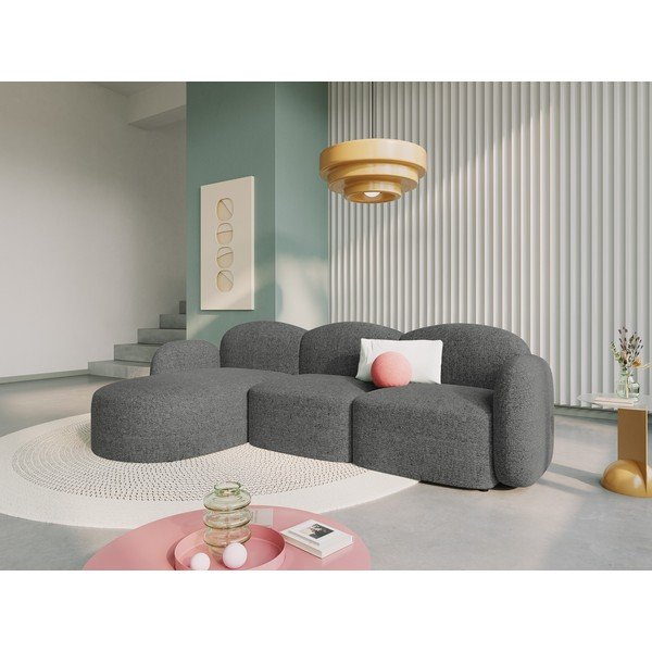 Tamno siva kutna garnitura (s lijevim kutom) Blair – Micadoni Home-image-1