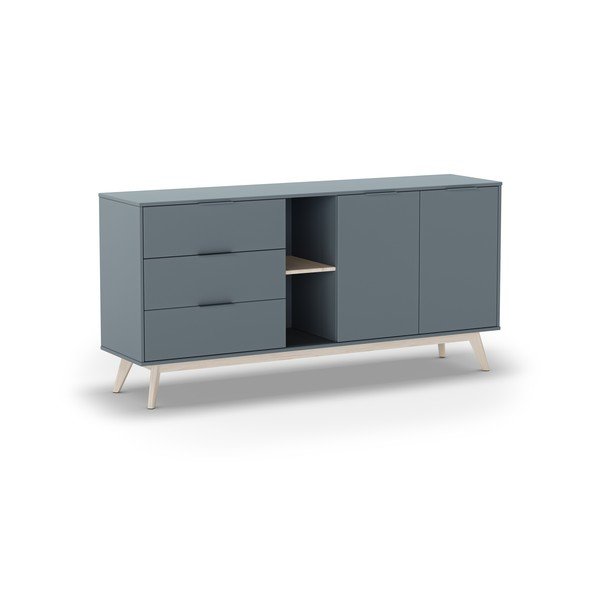 Komoda prljavo zelena 165x80x40 cm Pisco – Marckeric-image-4